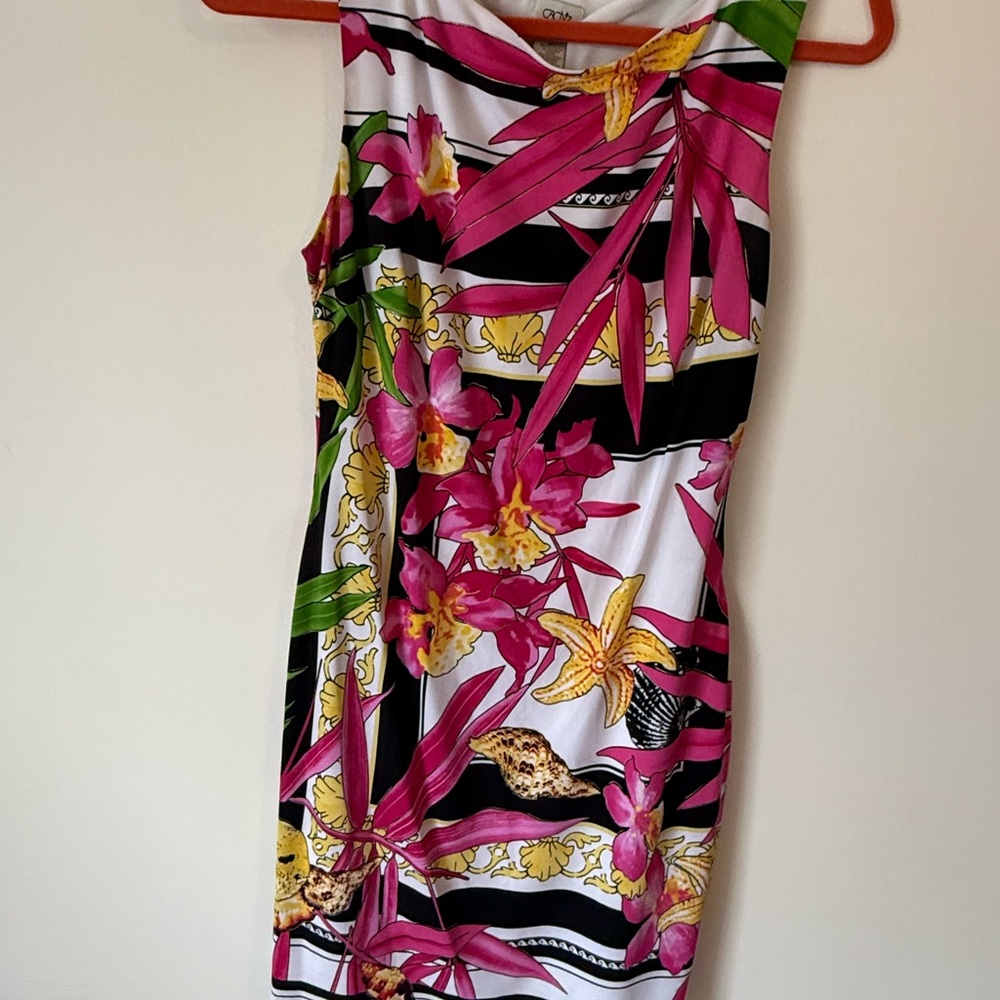 Cache Pink and White Mini Dress